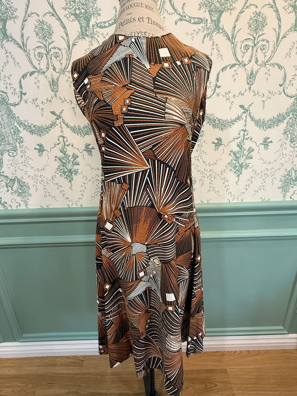 Vintage 60s 70s Op Art Geometric Modernist Shift Dress - Sony Studio Prop⁠ - M/L